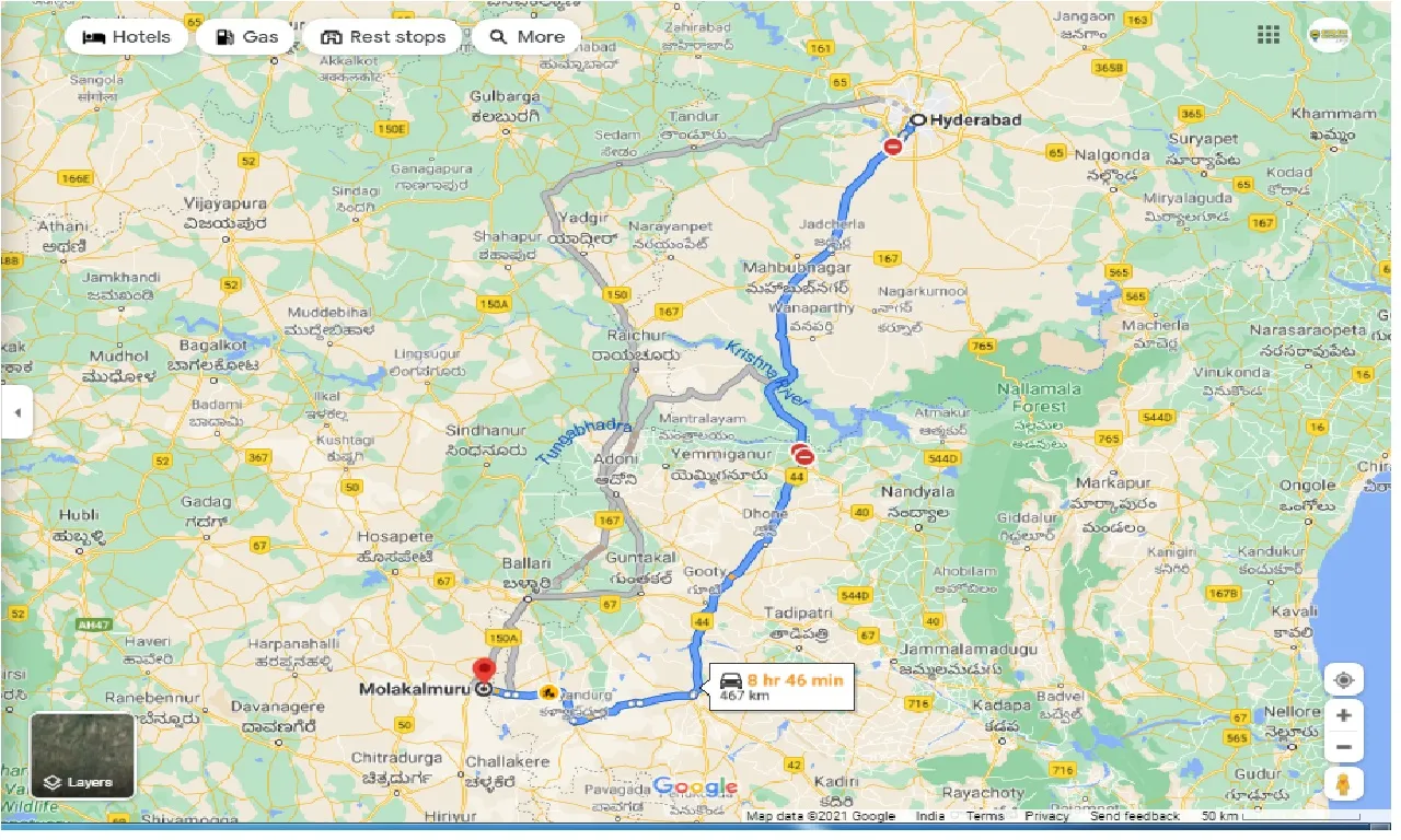 hyderabad-to-molakalmuru-round-trip