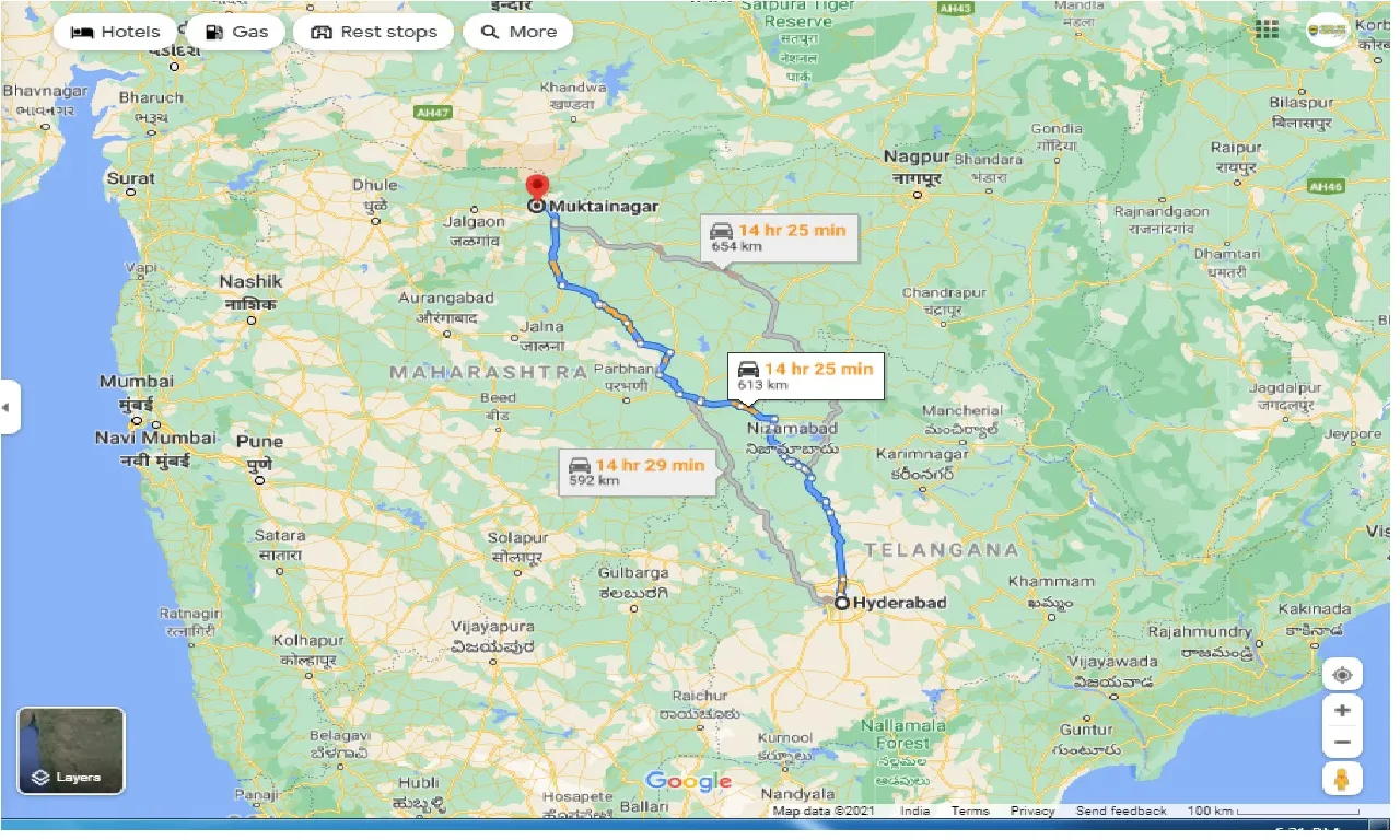 hyderabad-to-muktainagar-round-trip