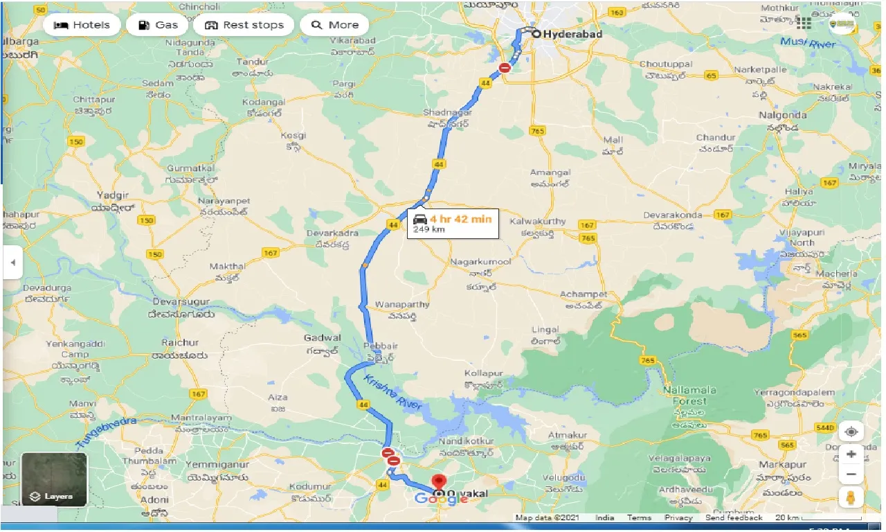 hyderabad-to-orvakal-one-way