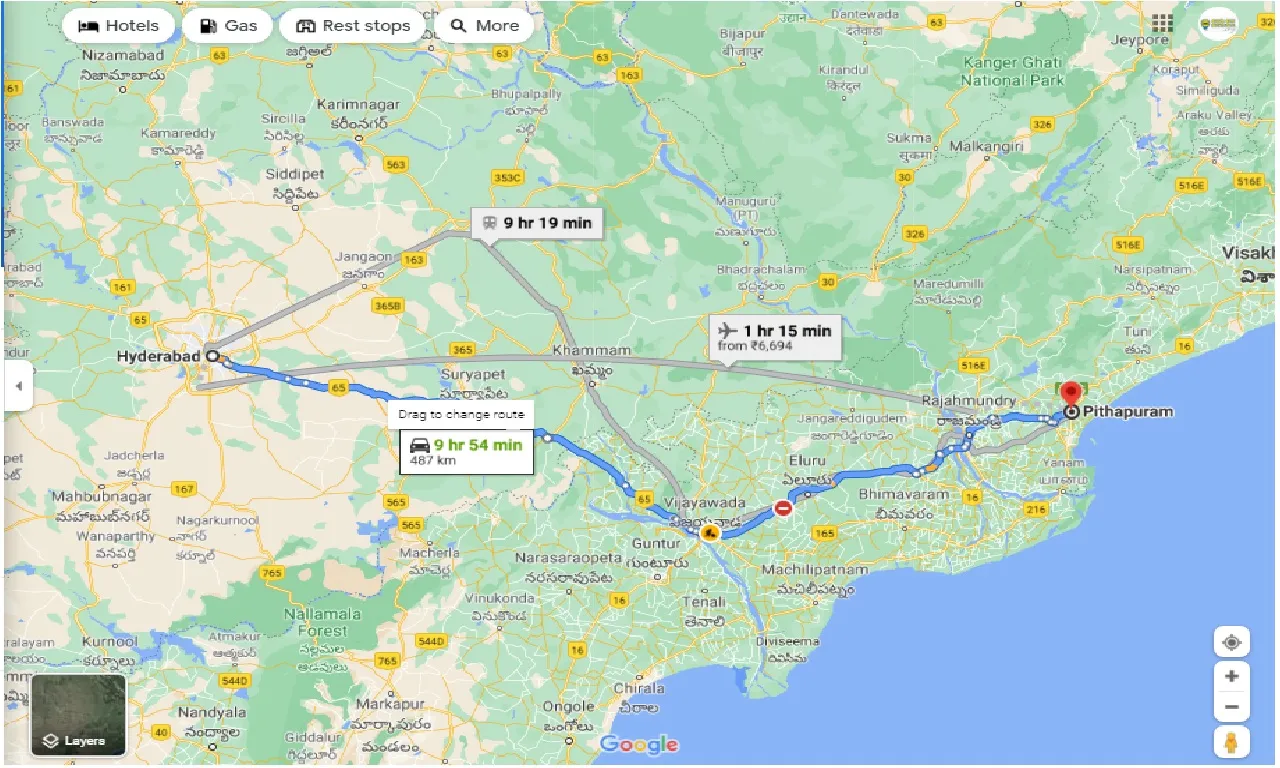 hyderabad-to-pithapuram-one-way