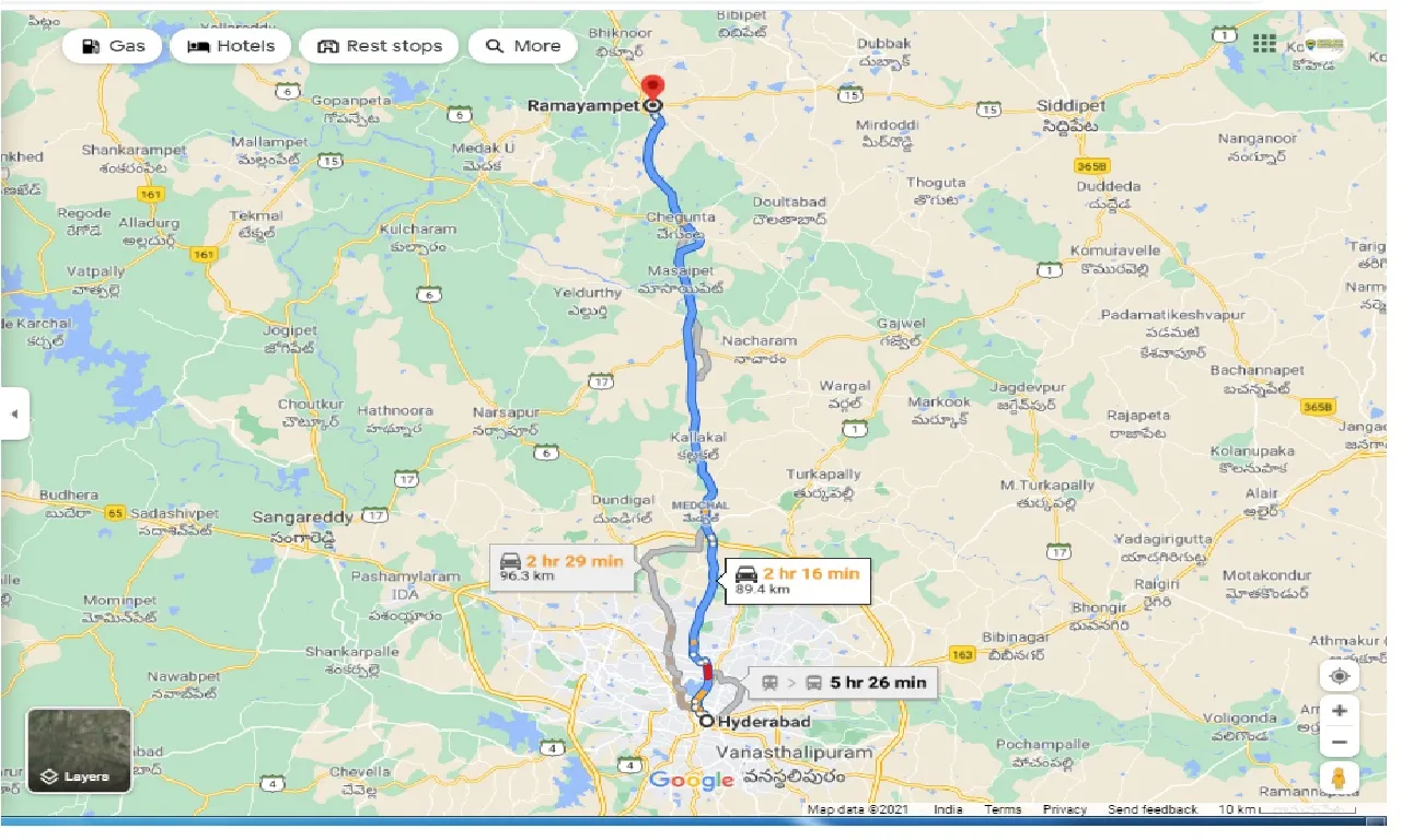 hyderabad-to-ramayampet-round-trip