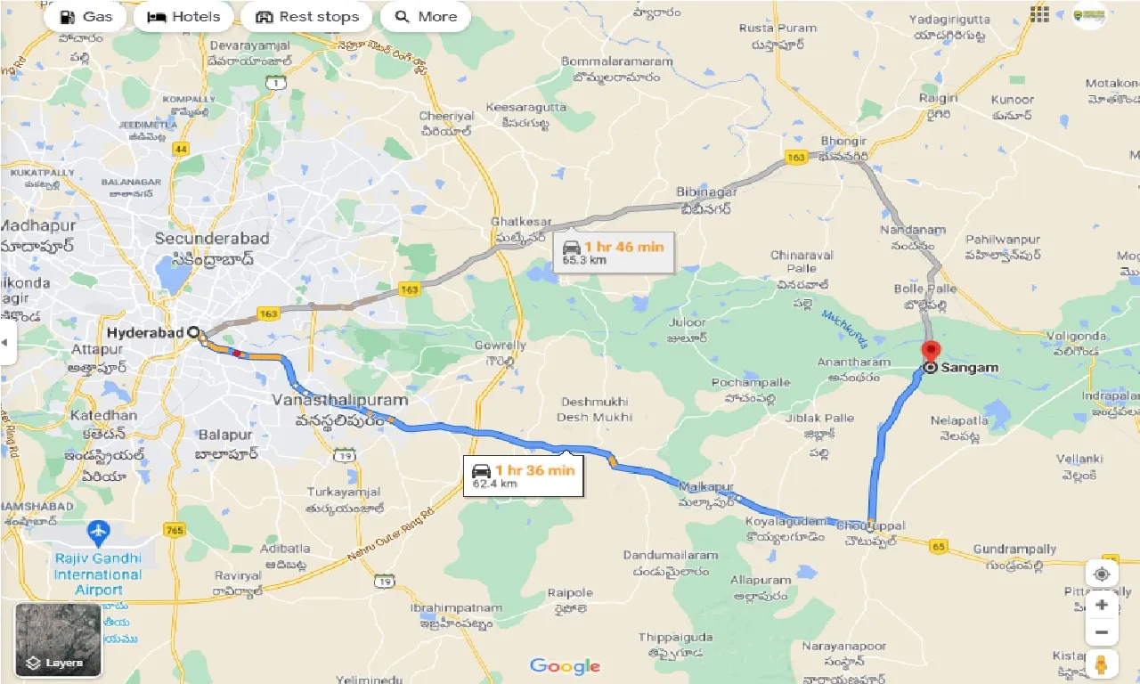 hyderabad-to-sangam-round-trip