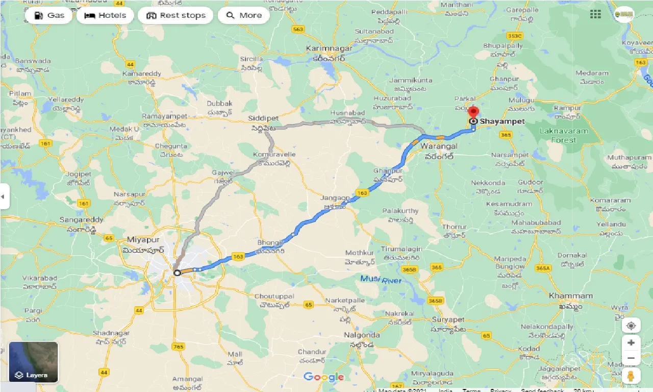 hyderabad-to-shayampet-one-way