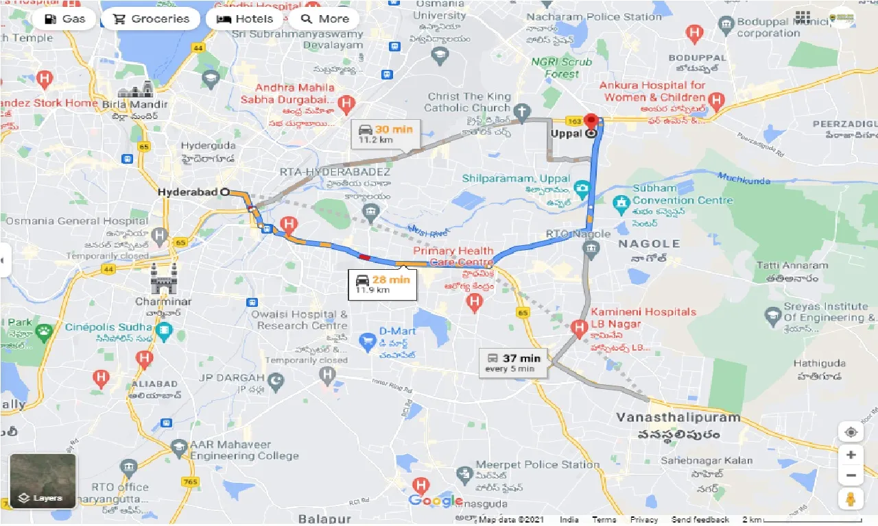 hyderabad-to-uppal-round-trip