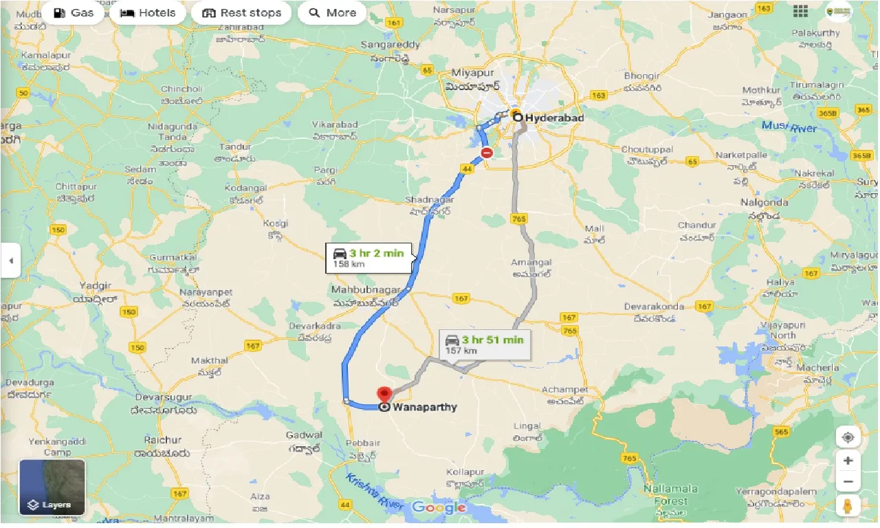 hyderabad-to-wanaparthy-one-way