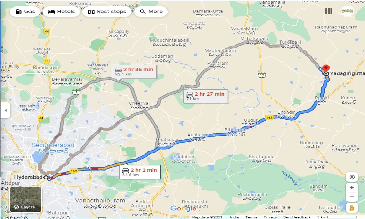 hyderabad-to-yadagirigutta-tempo-traveller