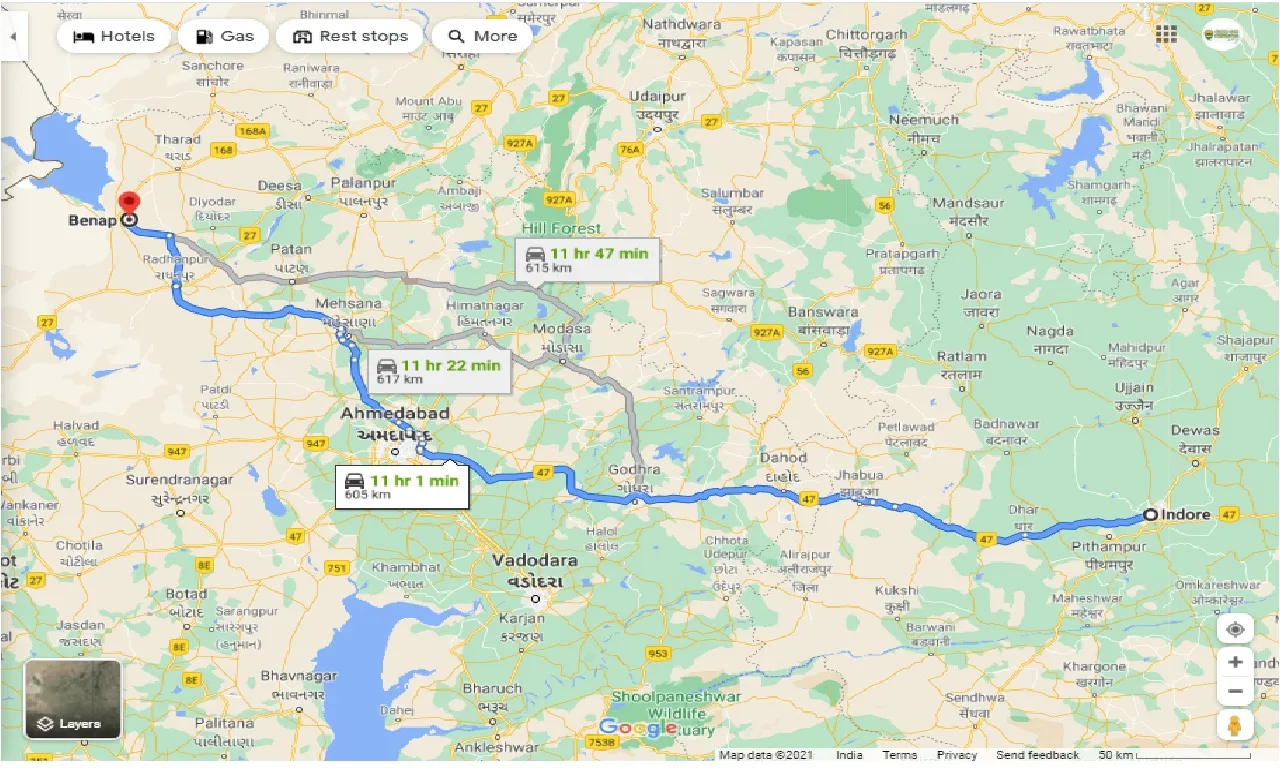 indore-to-benap-round-trip