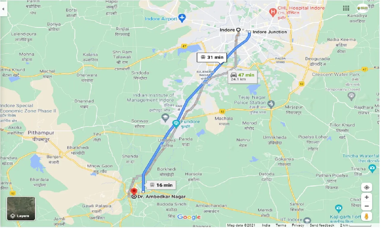 indore-to-dr-ambedkar-nagar-one-way