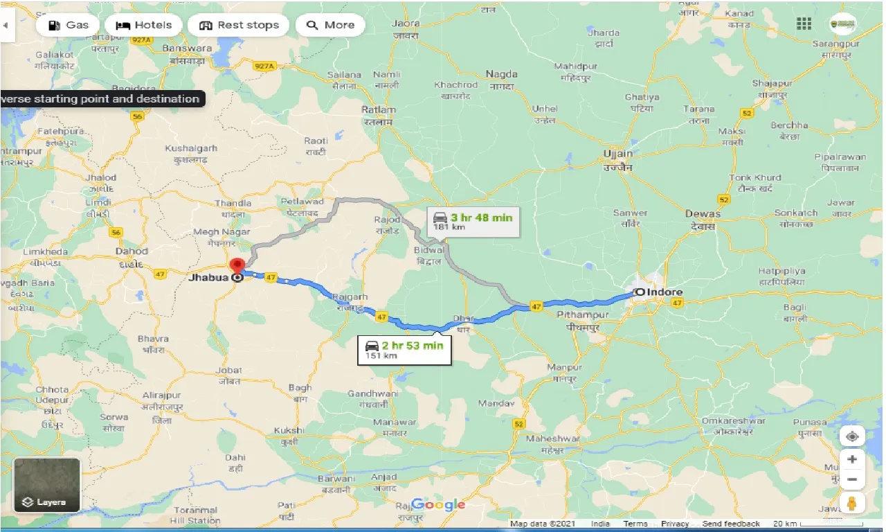 indore-to-jhabua-one-way