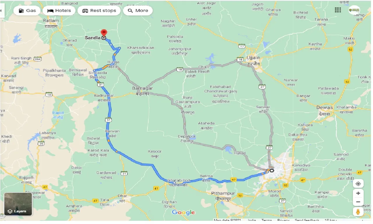 indore-to-sandla-one-way