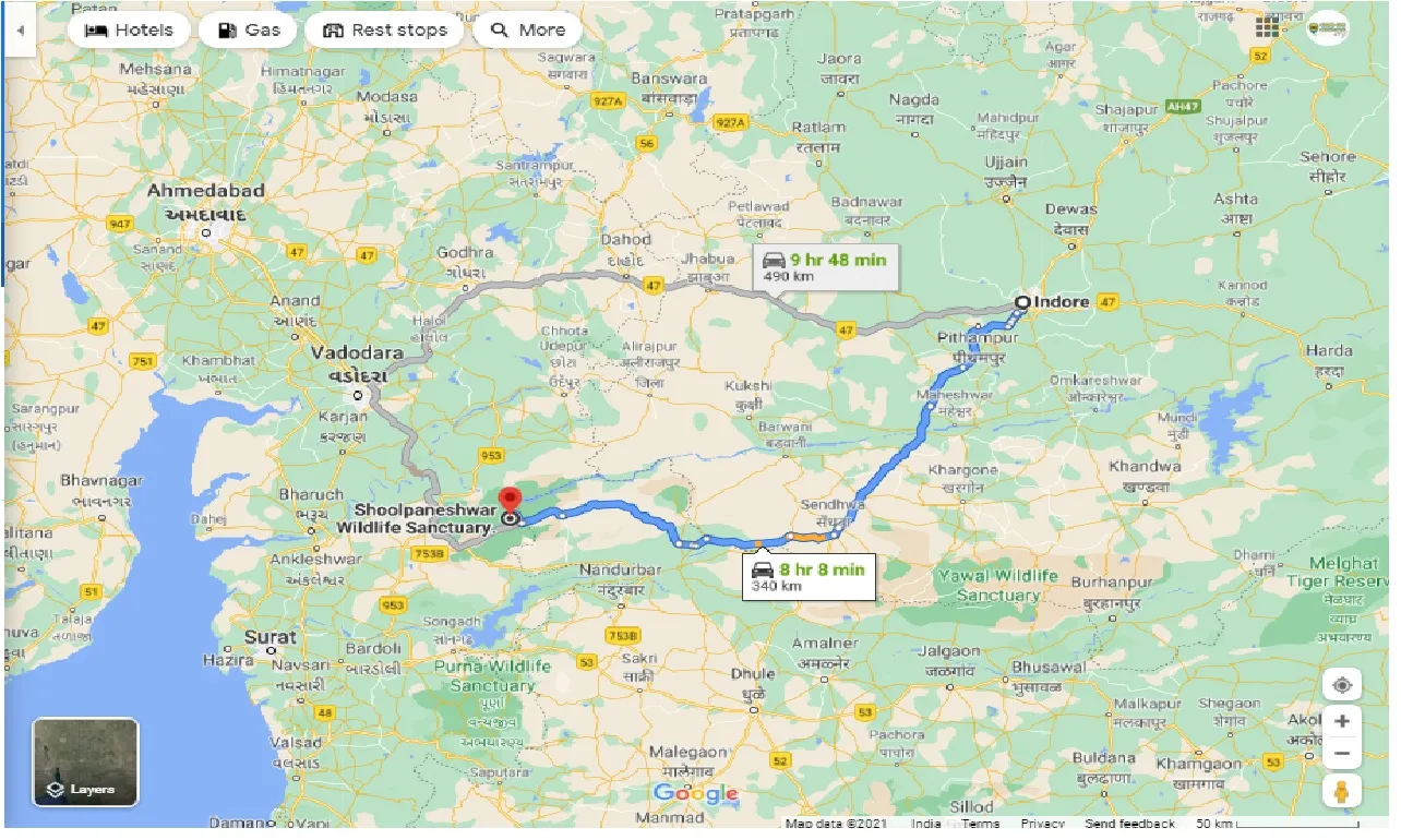 indore-to-shoolpaneshwar-wildlife-sanctuary-round-trip
