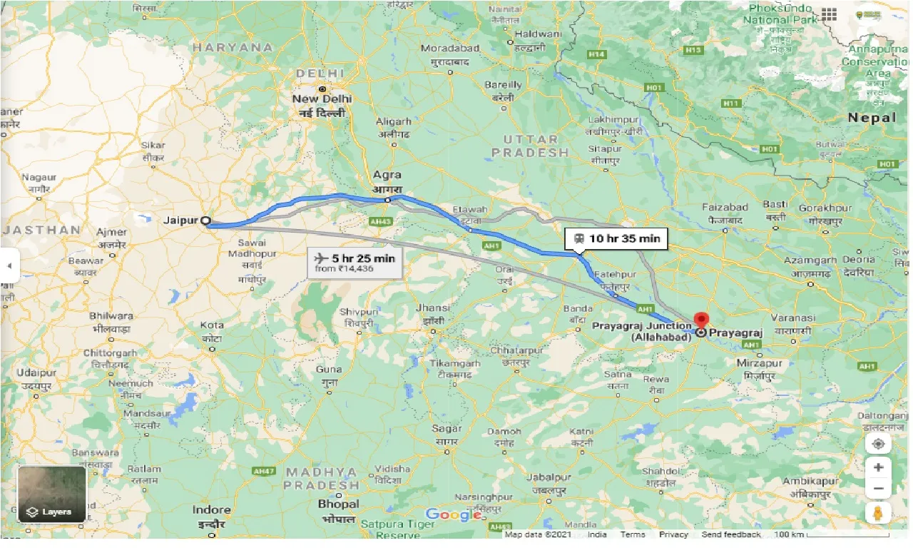 jaipur-to-allahabad-one-way