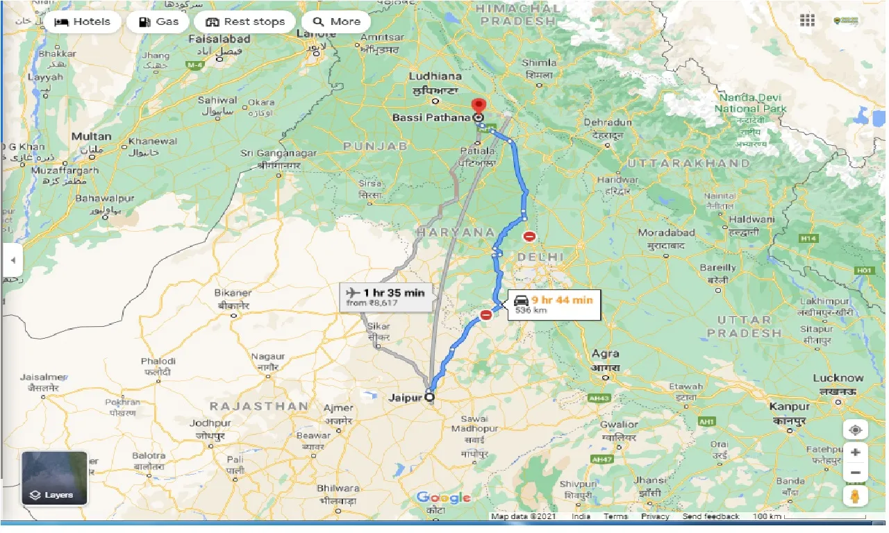 jaipur-to-bassi-pathana-round-trip