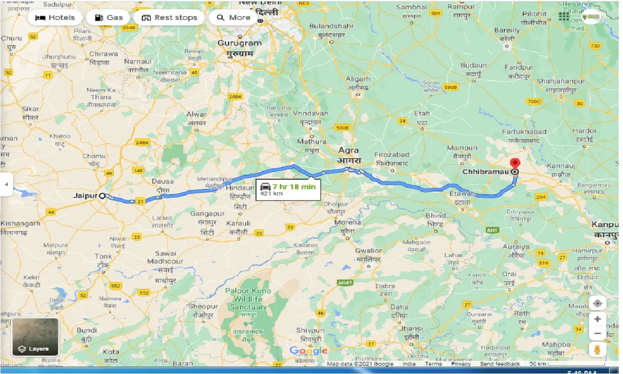 jaipur-to-chhibramau-round-trip