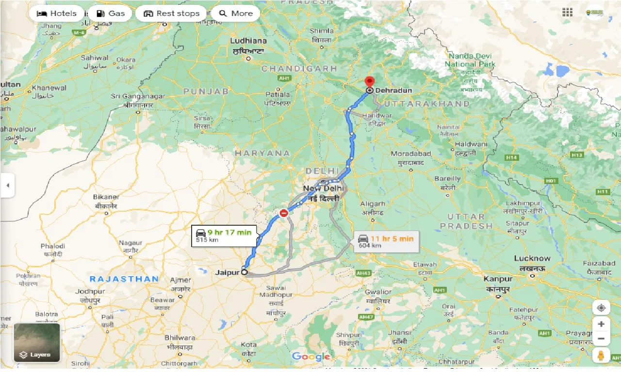 jaipur-to-dehradun-one-way