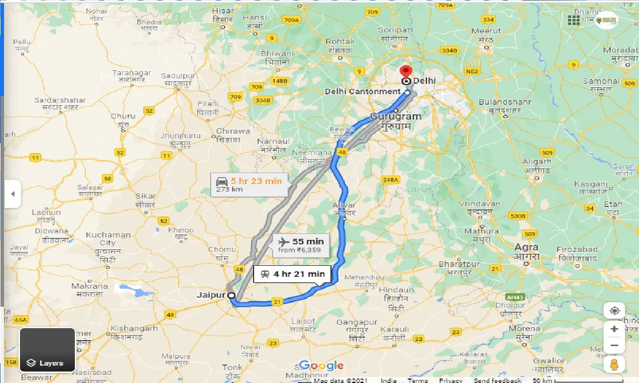 jaipur-to-delhi-one-way