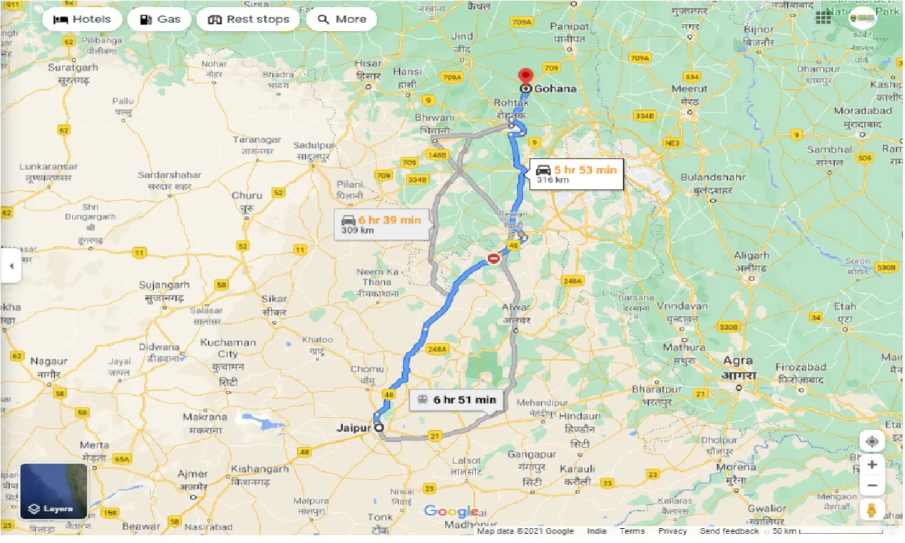 jaipur-to-gohana-round-trip