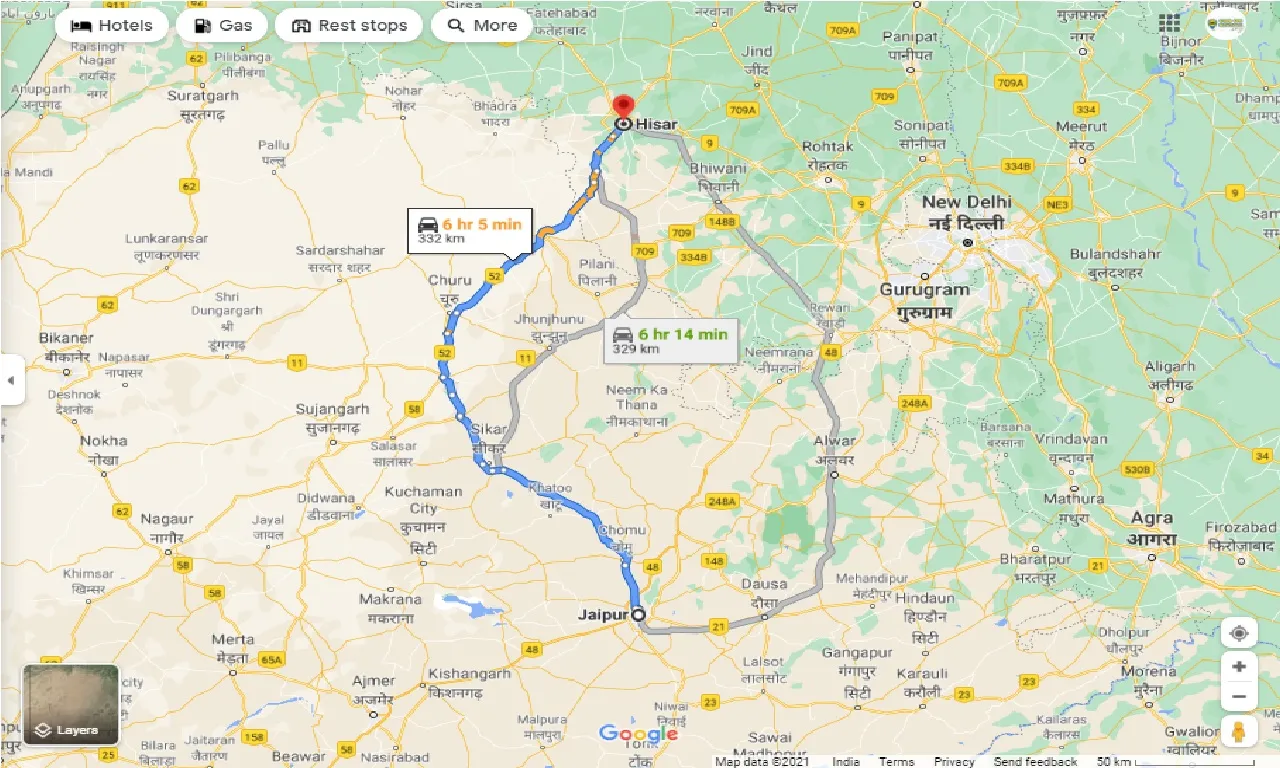jaipur-to-hisar-one-way