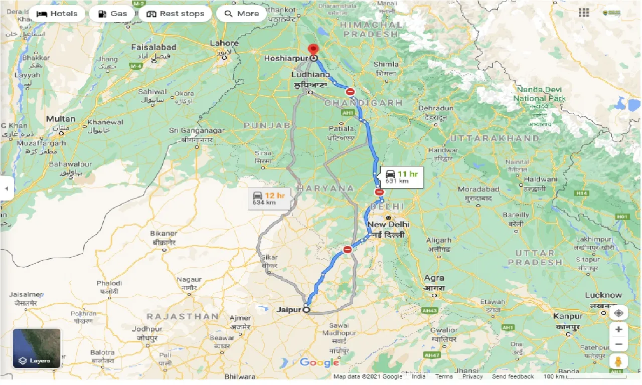 jaipur-to-hoshiarpur-one-way