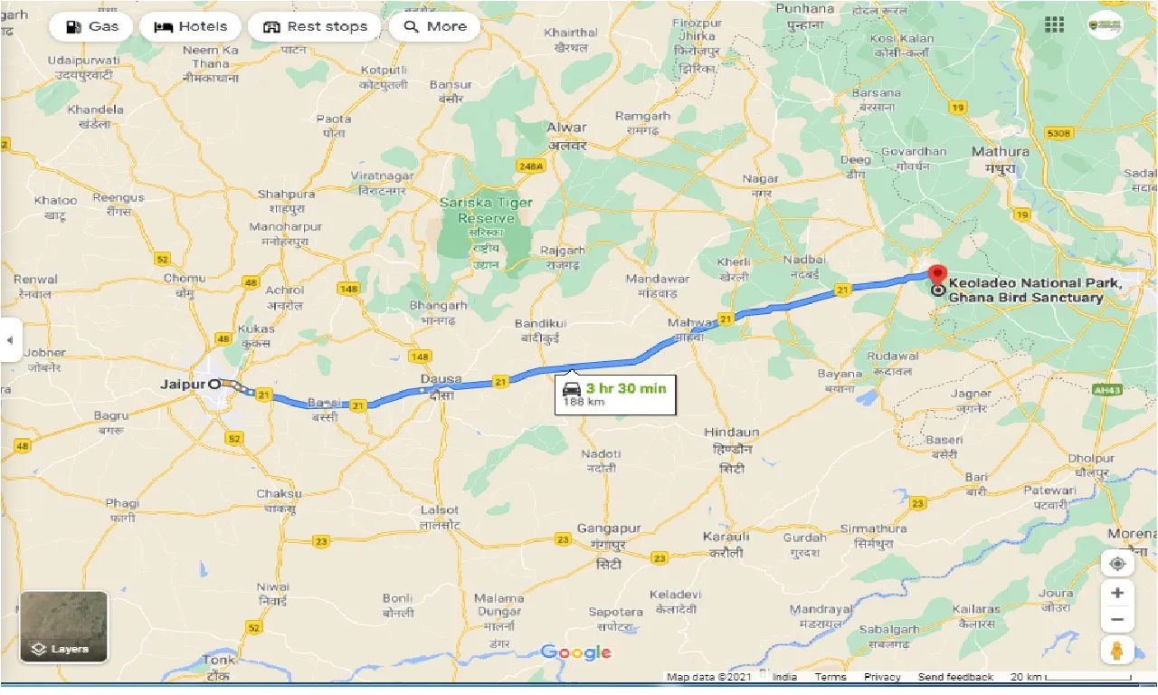 jaipur-to-keoladeo-national-park-one-way