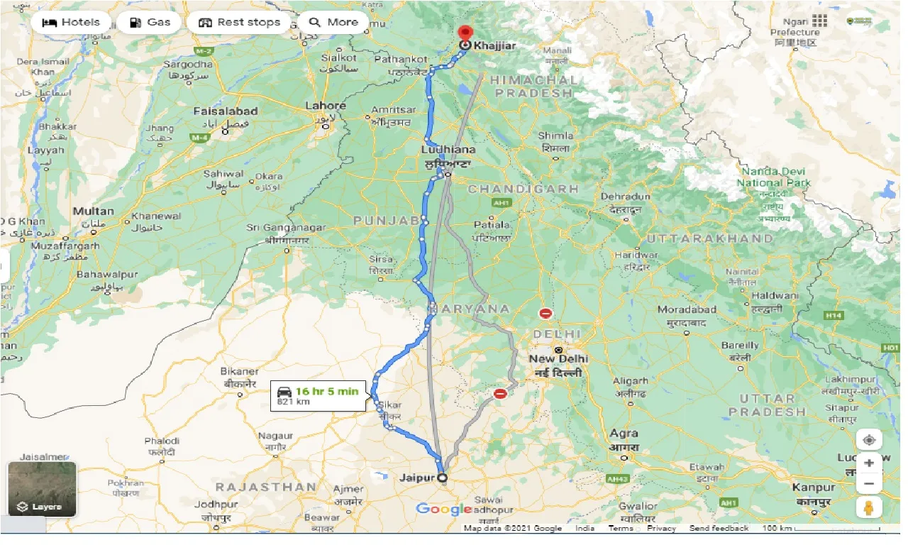 jaipur-to-khajjiar-round-trip