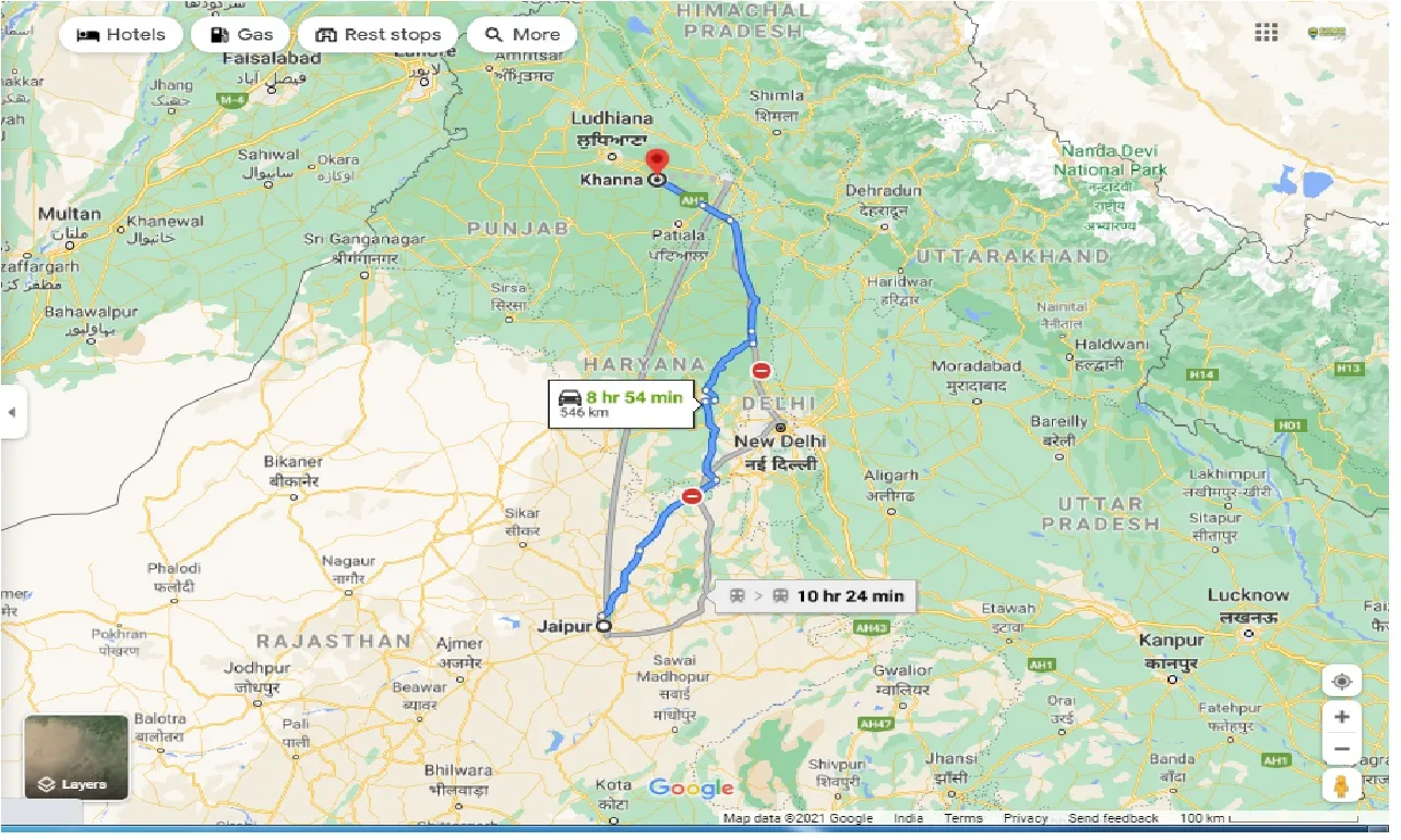 jaipur-to-khanna-one-way