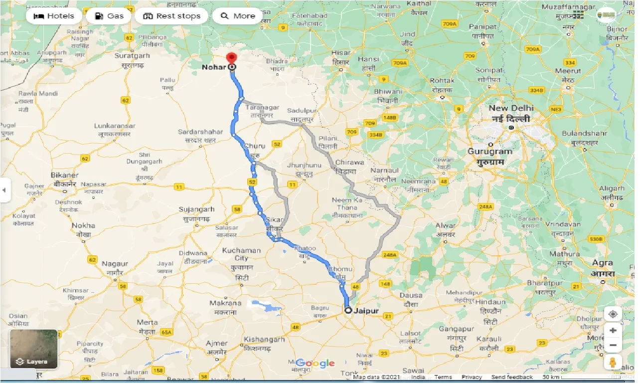 jaipur-to-nohar-one-way