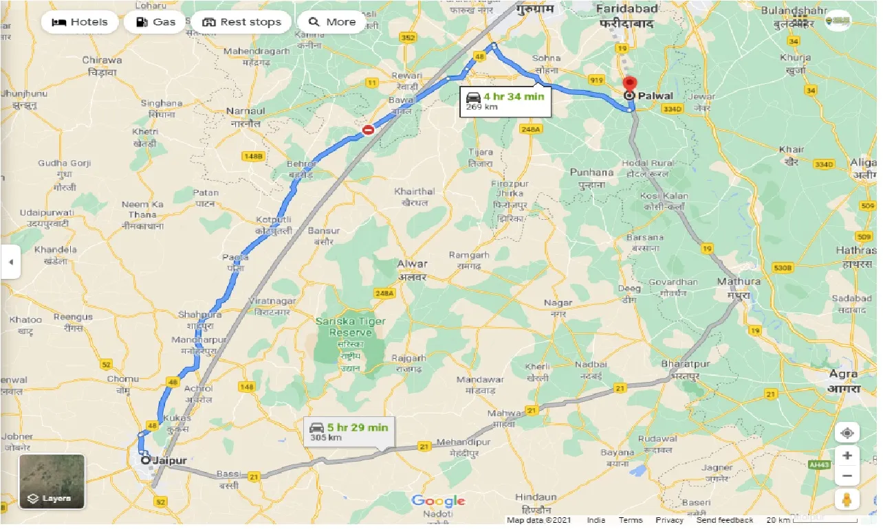 jaipur-to-palwal-round-trip