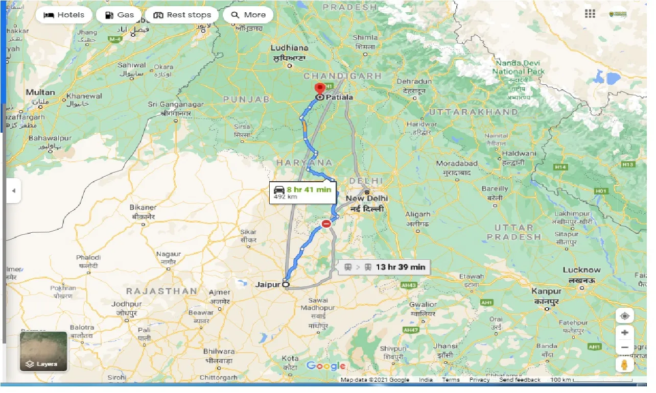 jaipur-to-patiala-round-trip