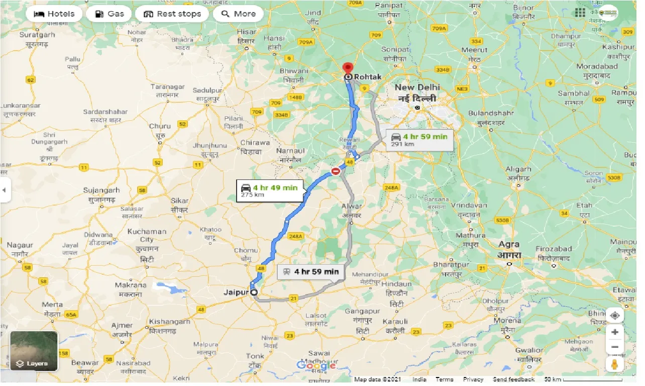 jaipur-to-rohtak-round-trip