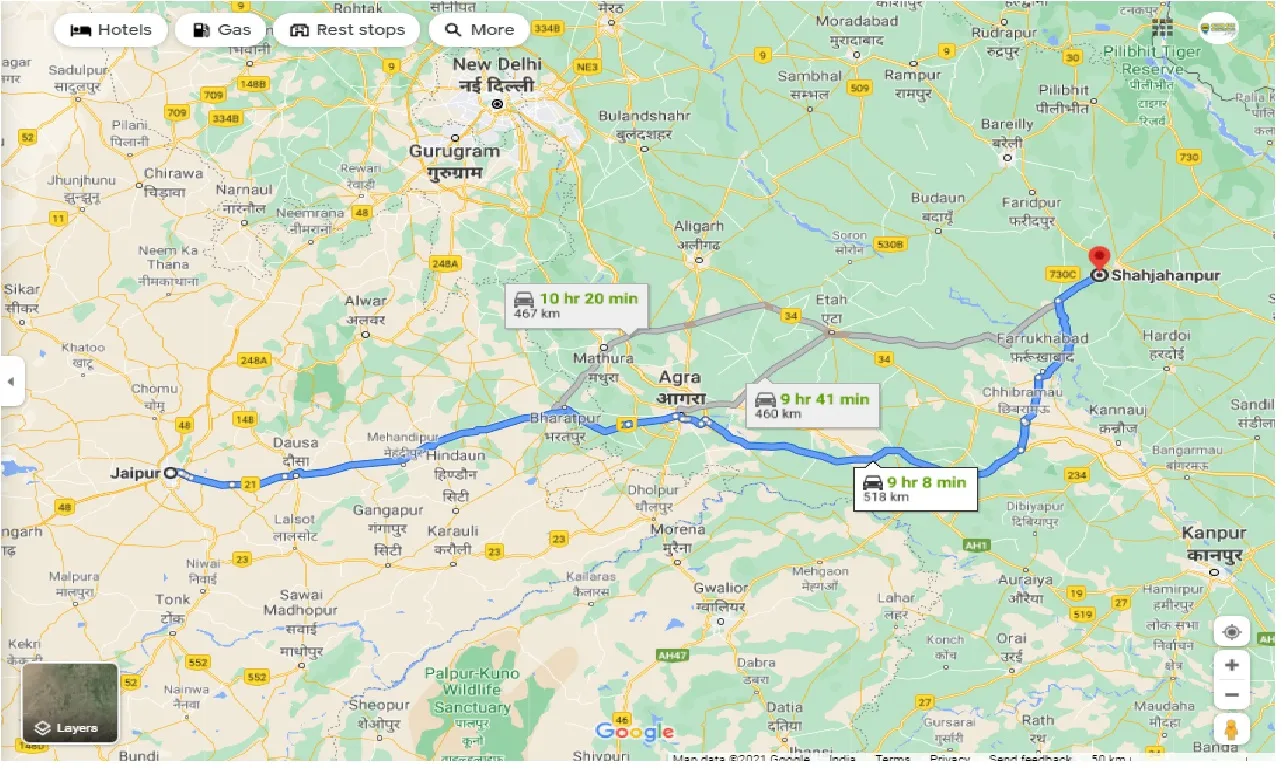 jaipur-to-shahjahanpur-round-trip