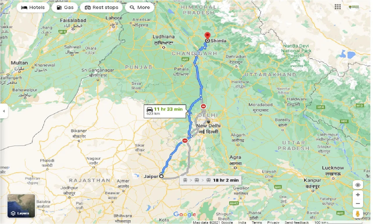 jaipur-to-shimla-one-way