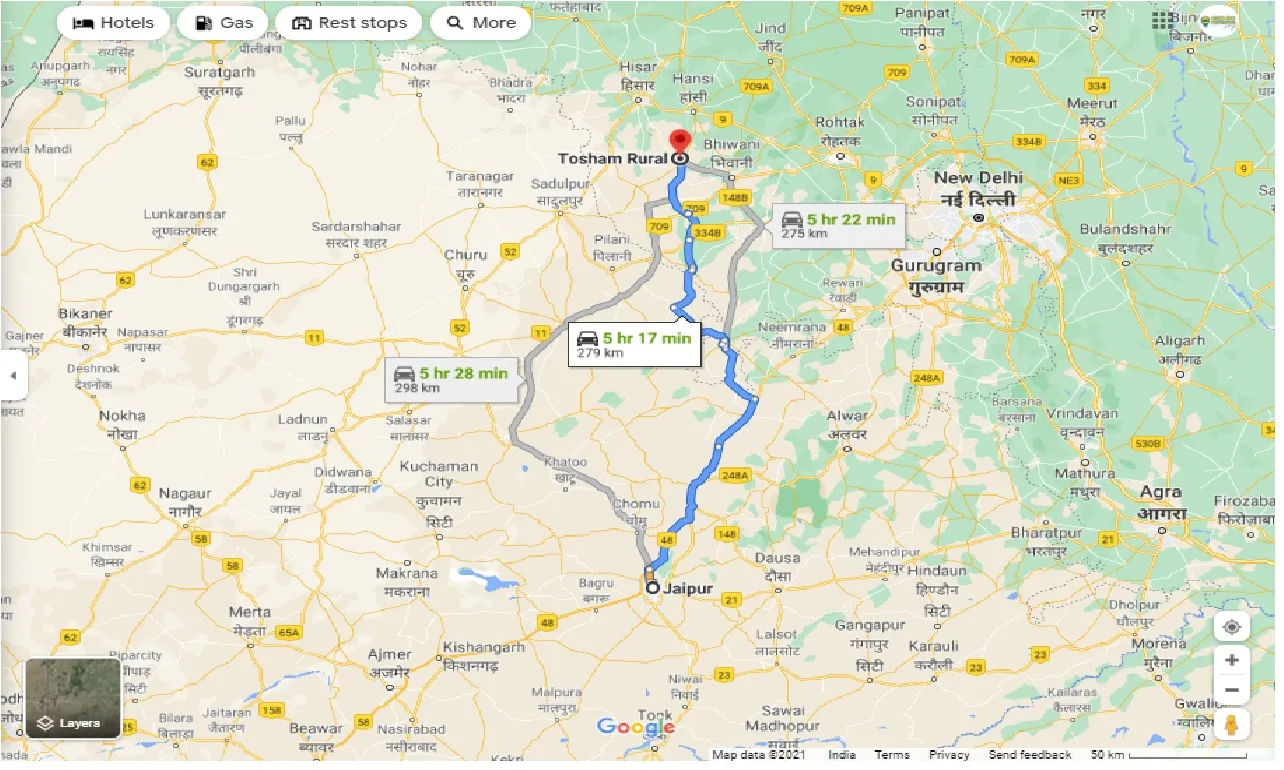 jaipur-to-tosham-round-trip