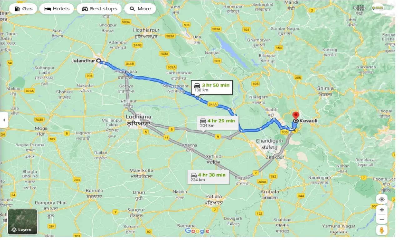 jalandhar-to-kasauli-round-trip
