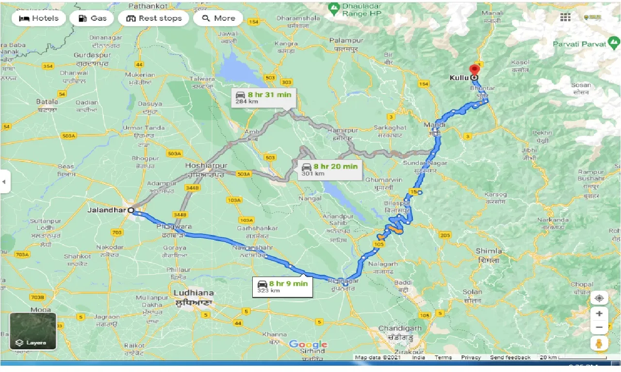 jalandhar-to-kullu-round-trip