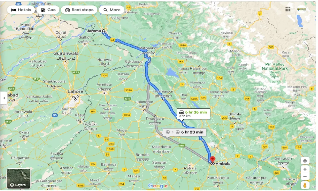 jammu-to-ambala-one-way