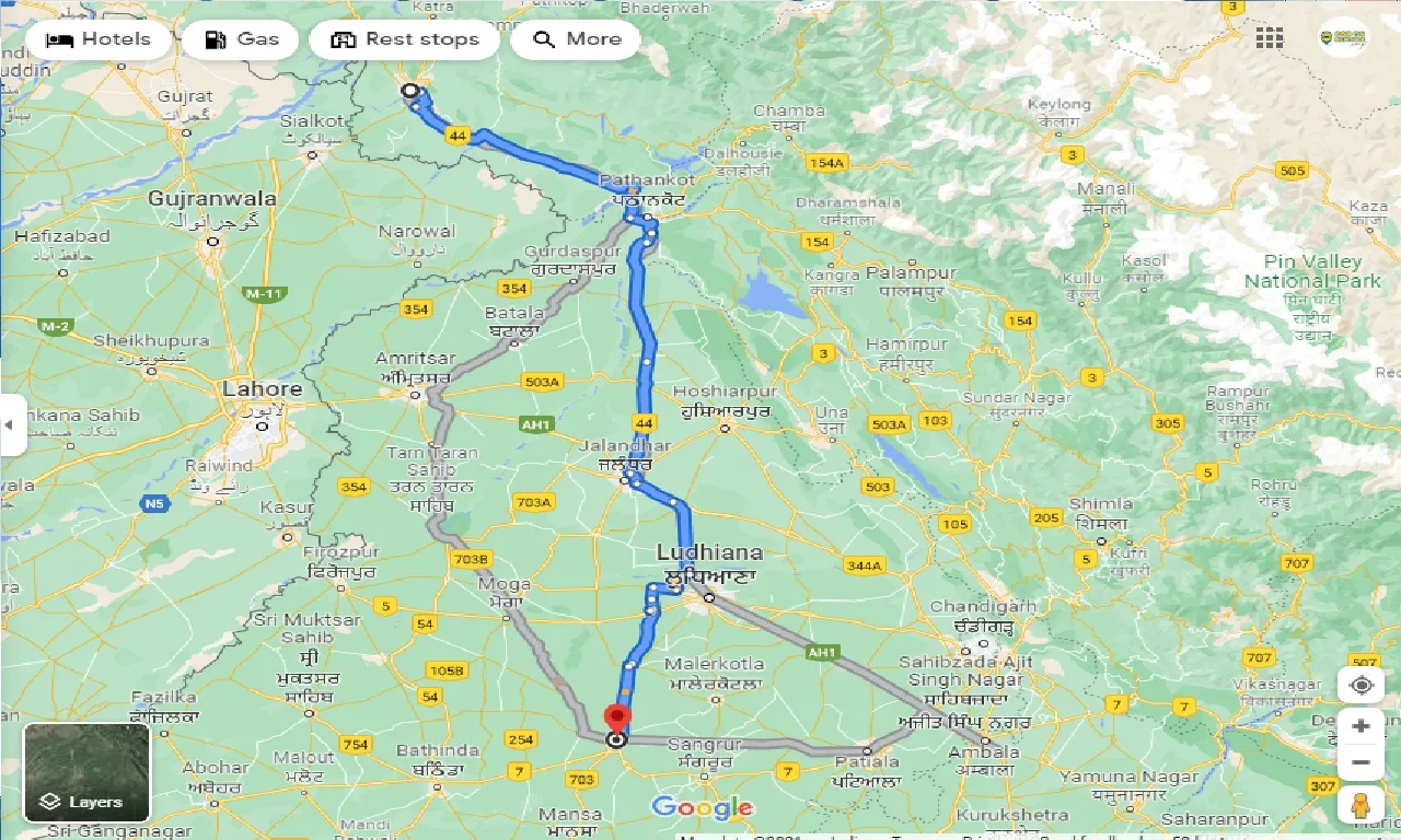 jammu-to-barnala-one-way