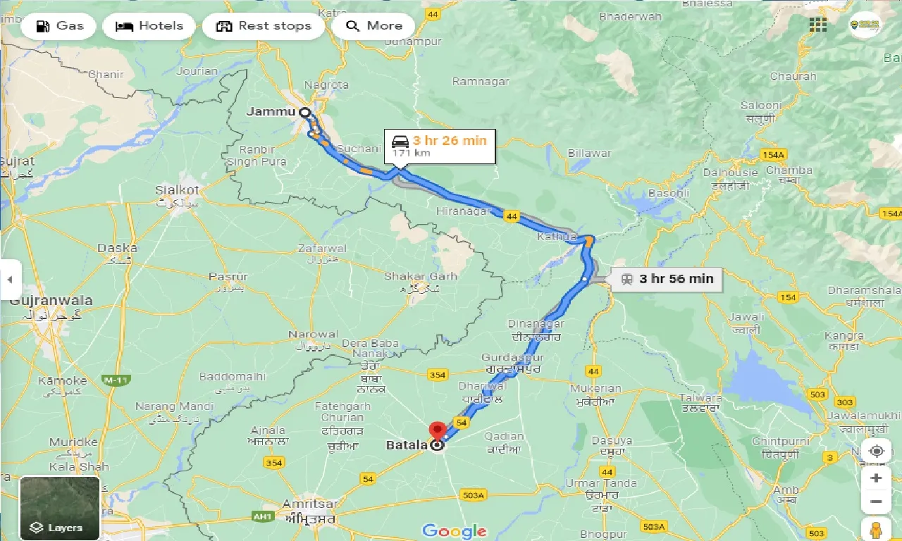 jammu-to-batala-taxi