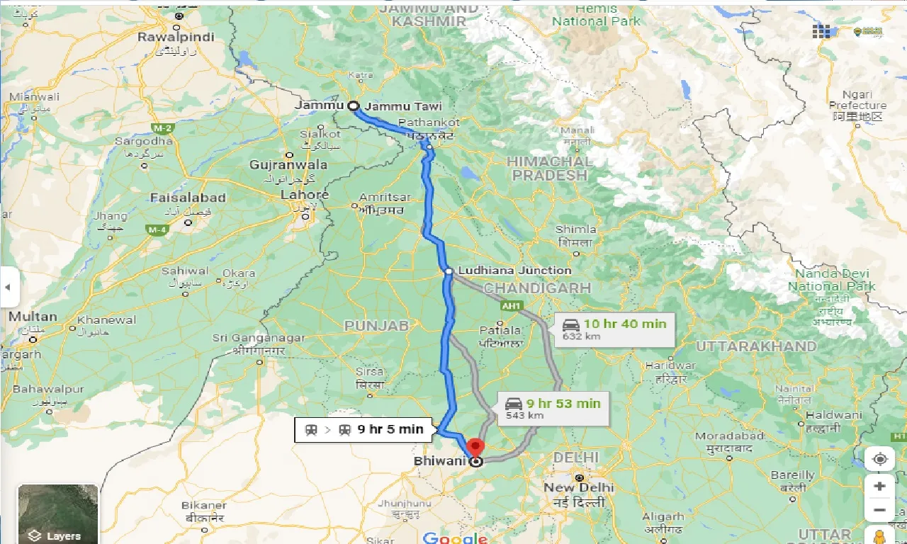 jammu-to-bhiwani-one-way