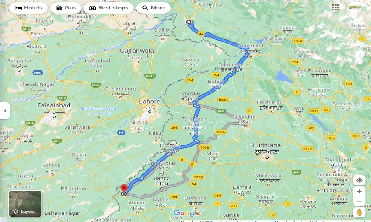 jammu-to-fazilka-one-way
