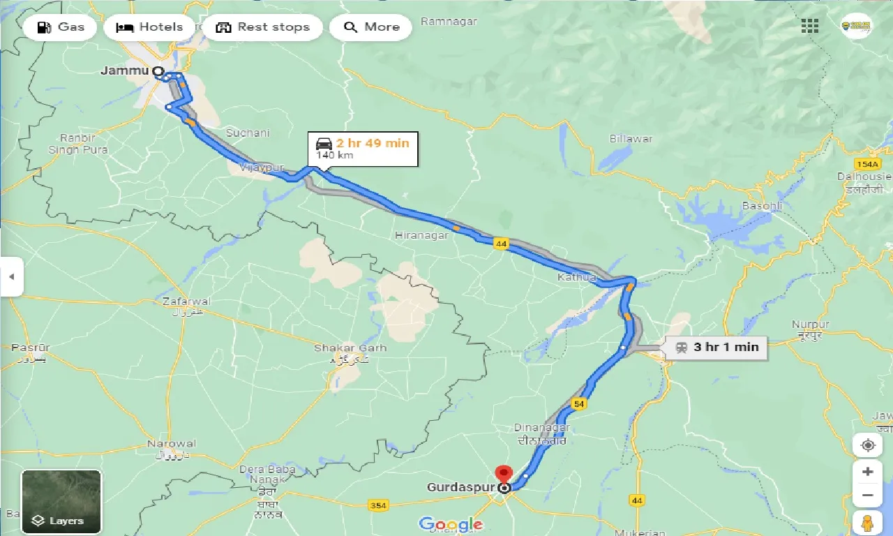jammu-to-gurdaspur-taxi