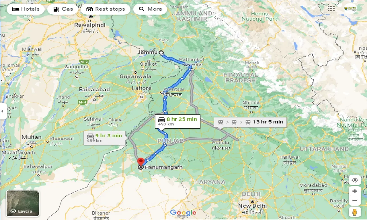 jammu-to-hanumangarh-one-way