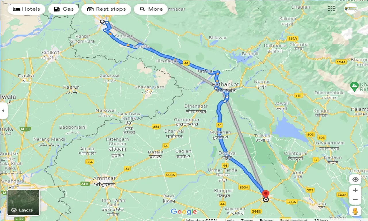 jammu-to-hoshirapur-one-way