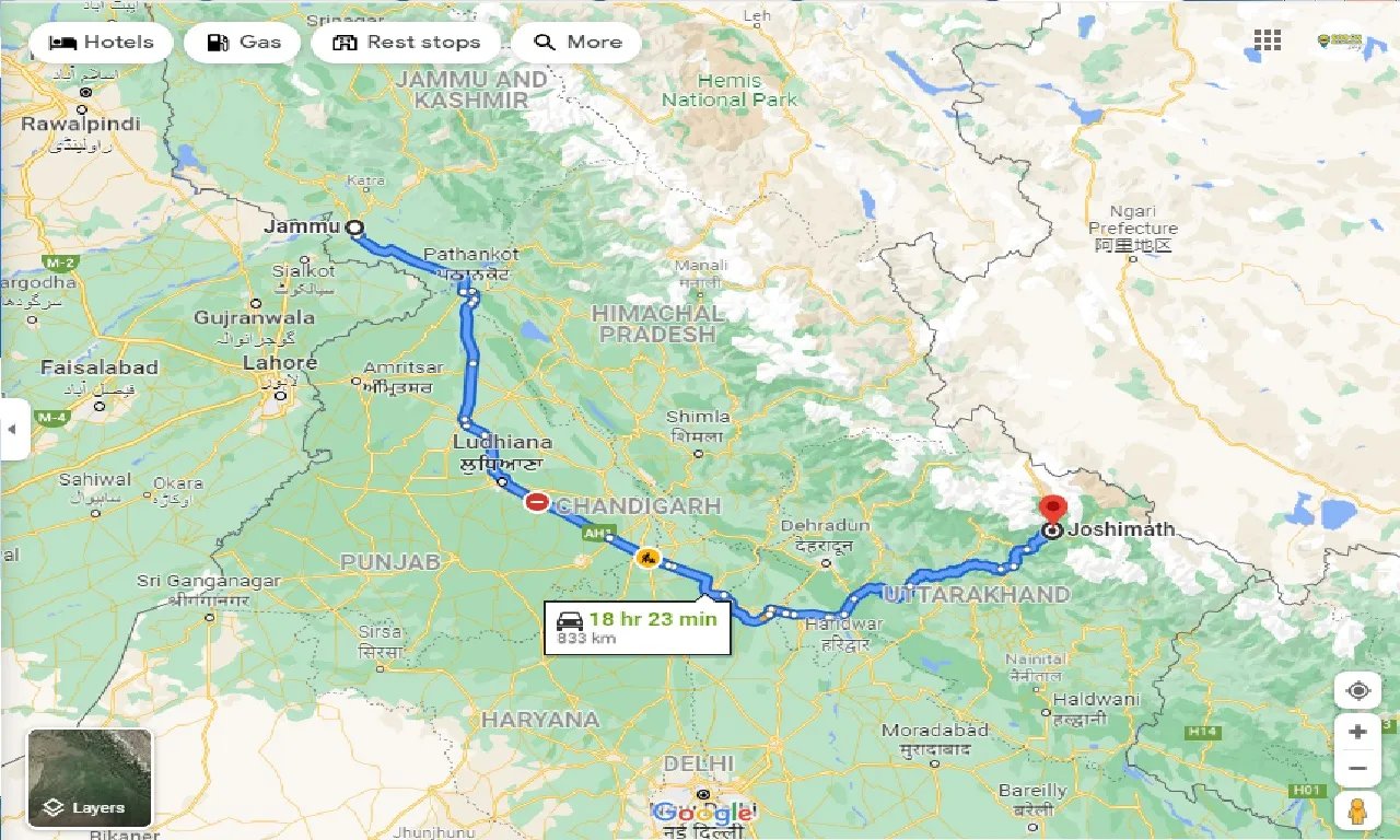jammu-to-joshimath-taxi