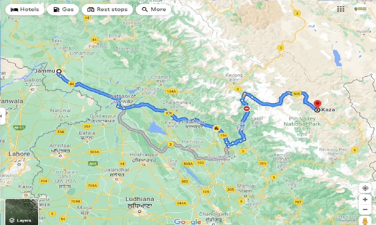 jammu-to-kaza-one-way