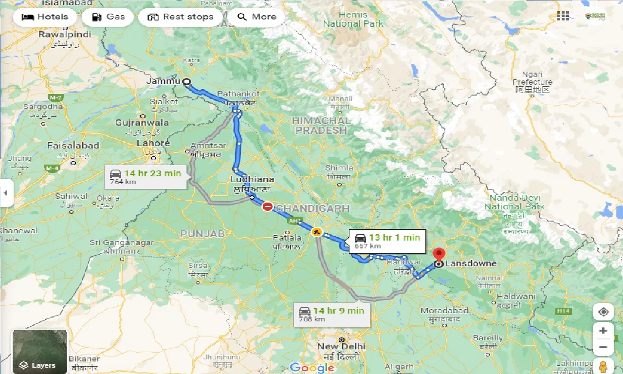 jammu-to-lansdowne-taxi