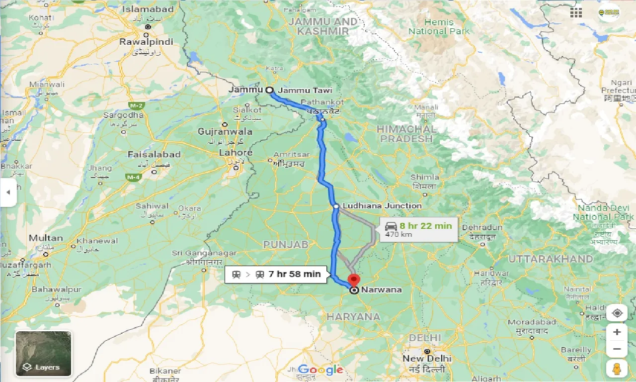 jammu-to-narwana-taxi