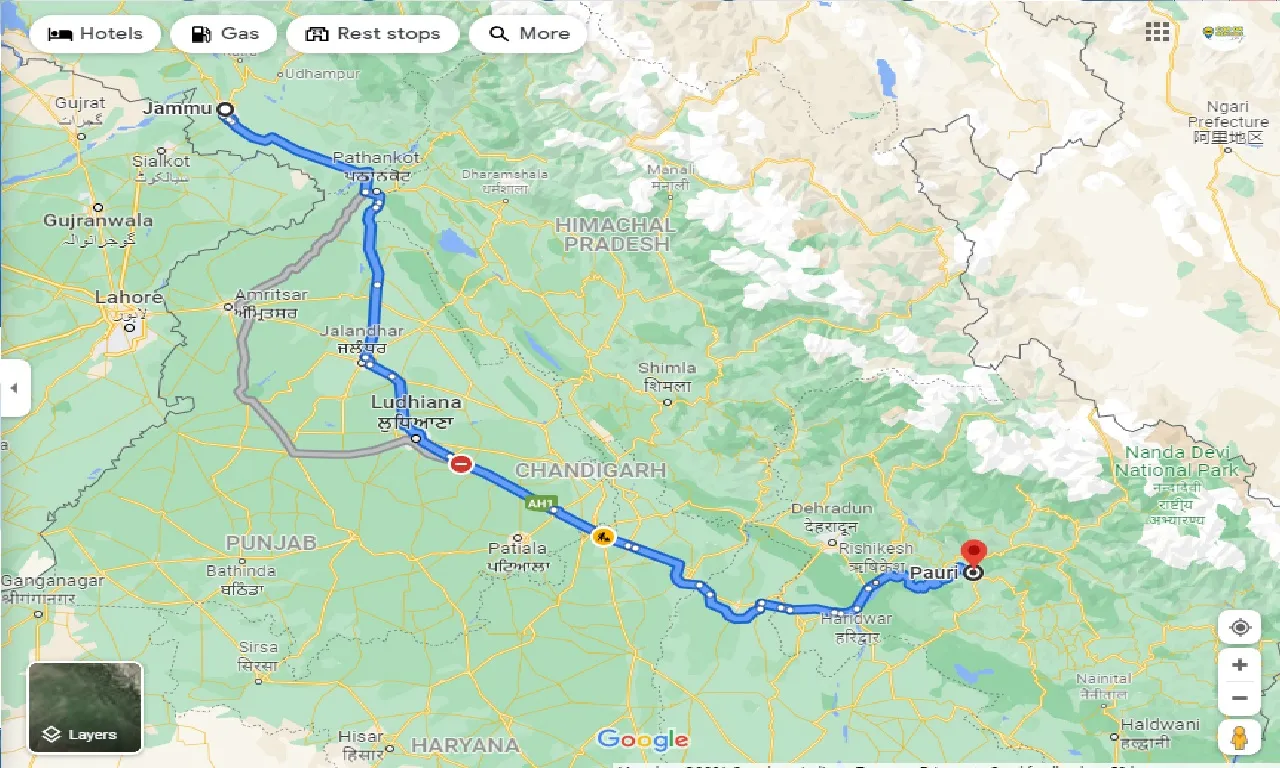 jammu-to-pauri-one-way