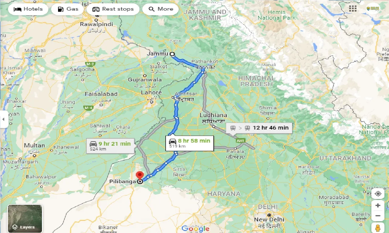 jammu-to-pilibhanga-one-way