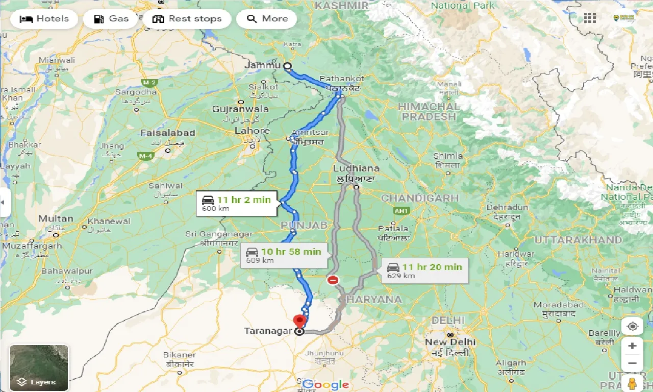 jammu-to-taranagar-one-way